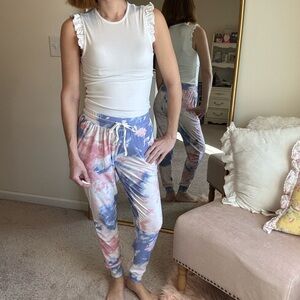 Derek heart Tie dye jogger/lounge pants